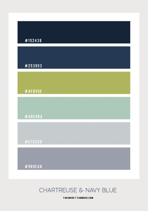 Chartreuse and Navy Blue Living Room | dark living room colors, Fabmood