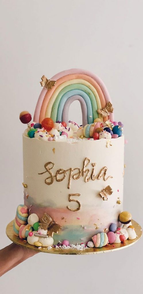 Pretty cake ideas for every celebration : Rainbows and butterflies