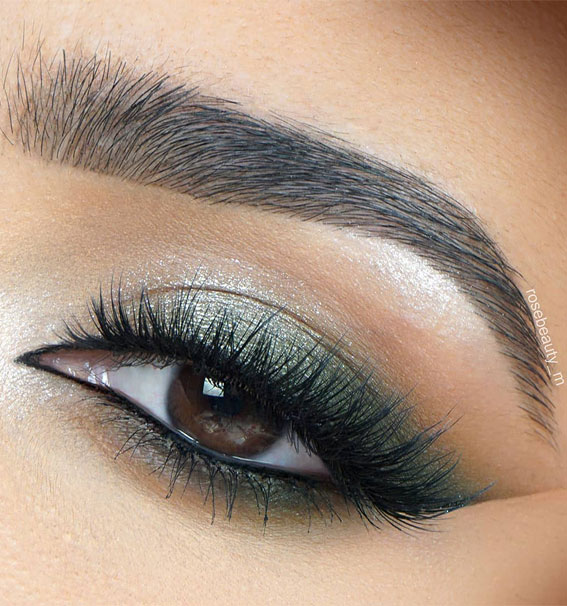 best-eye-makeup-looks-for-2021-green-eyeshadow-for-brown-eyes