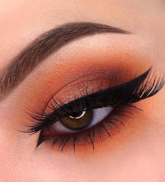 orange eye makeup