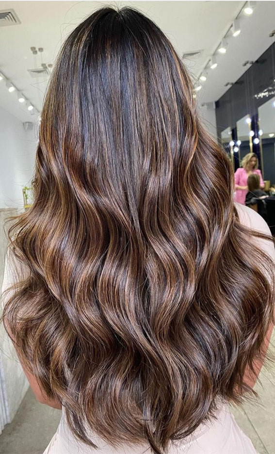 55+ Spring Hair Color Ideas & Styles for 2021 : Bronzey Brunette Color