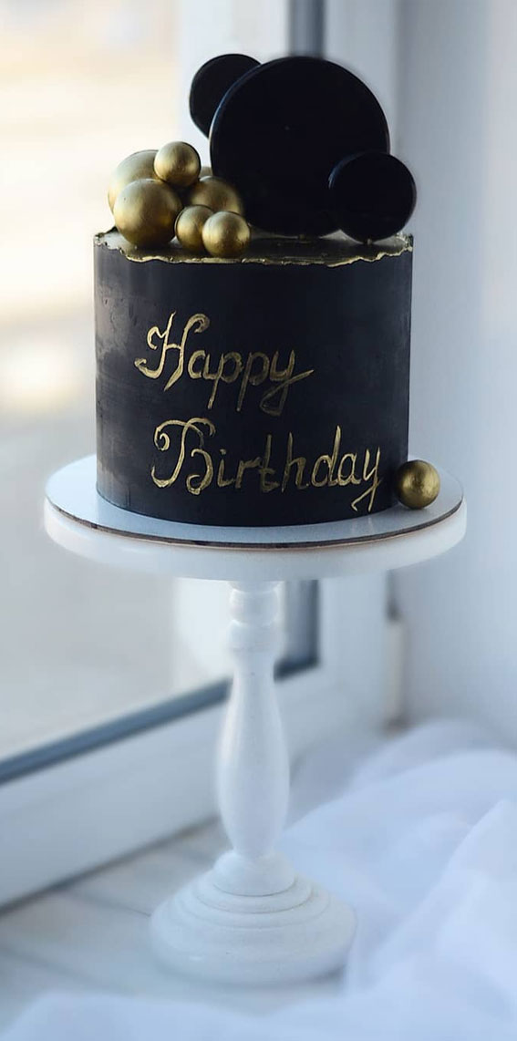 Pretty Cake Ideas For Every Celebration Matte Black Birthday Cake