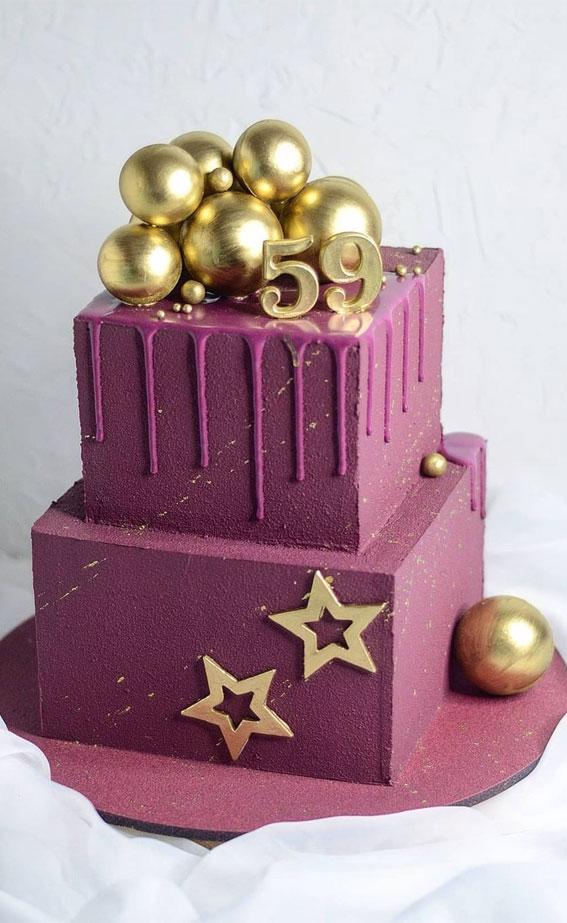 59 Birthday Chocolate Cake with Gold Glitter Number 59 Candles (GIF) —  Download on Funimada.com