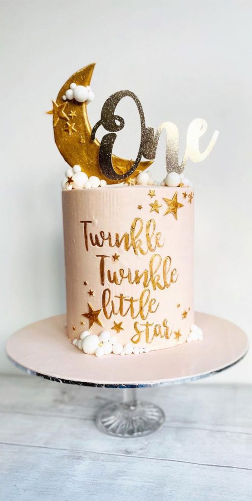 Pretty Cake Ideas For Every Celebration : Salted Caramel Cake For Baby 