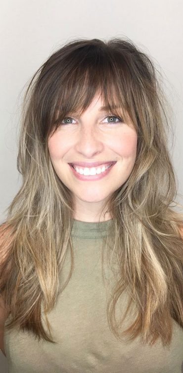 Cute Haircuts And Hairstyles With Bangs : Long layers & bangs