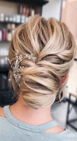 Updo Hairstyles For Your Stylish Looks In 2021 : Beautiful chignon