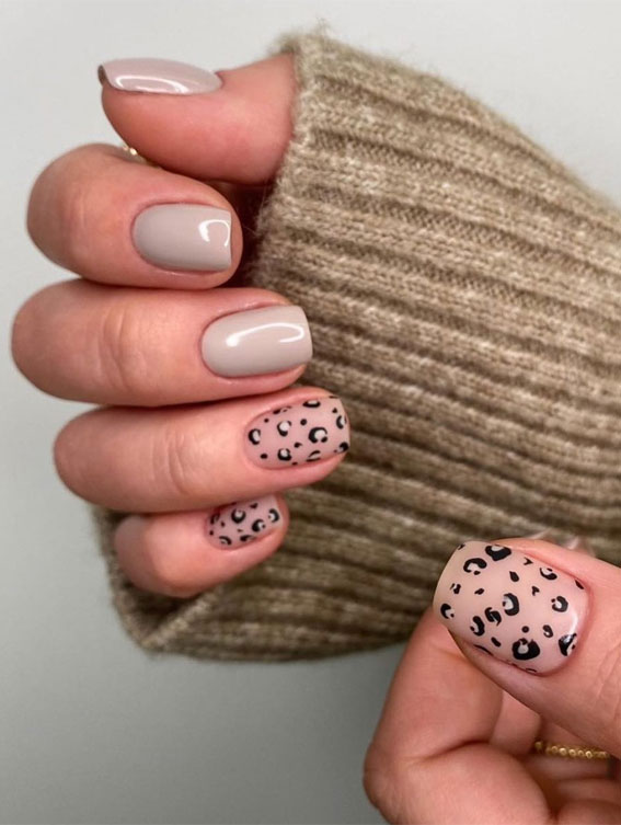 Grey leopard nails  Leopard print nails, Trendy nails, Animal