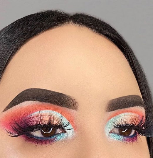 Best Eye Makeup Looks For 2021 : Pastel Eyeshadow look