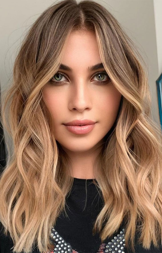 55+ Spring Hair Color Ideas & Styles For 2021 Brown to warm blonde