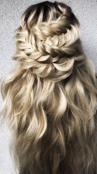 Half Up Hairstyles That Are Pretty For 2021 : Braid & Braids for Boho ...