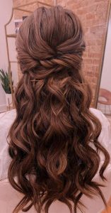 Half Up Hairstyles That Are Pretty For 2021 : Soft waves with a little ...