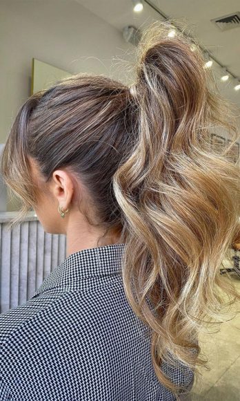 High And Low Ponytails For Any Occasion : High Power Ponytail