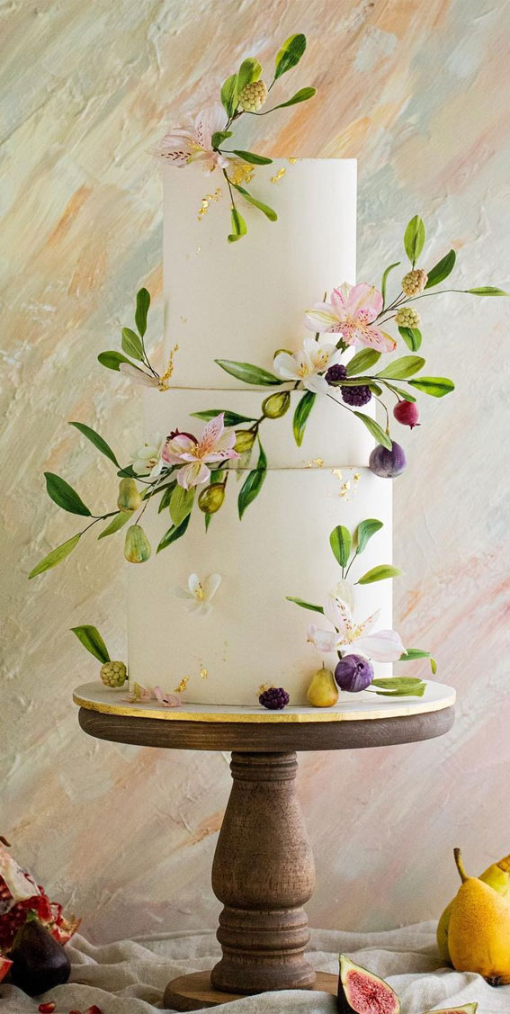 41 Best Wedding Cake Styles For Your Big Day : Watercolor Wedding Cake