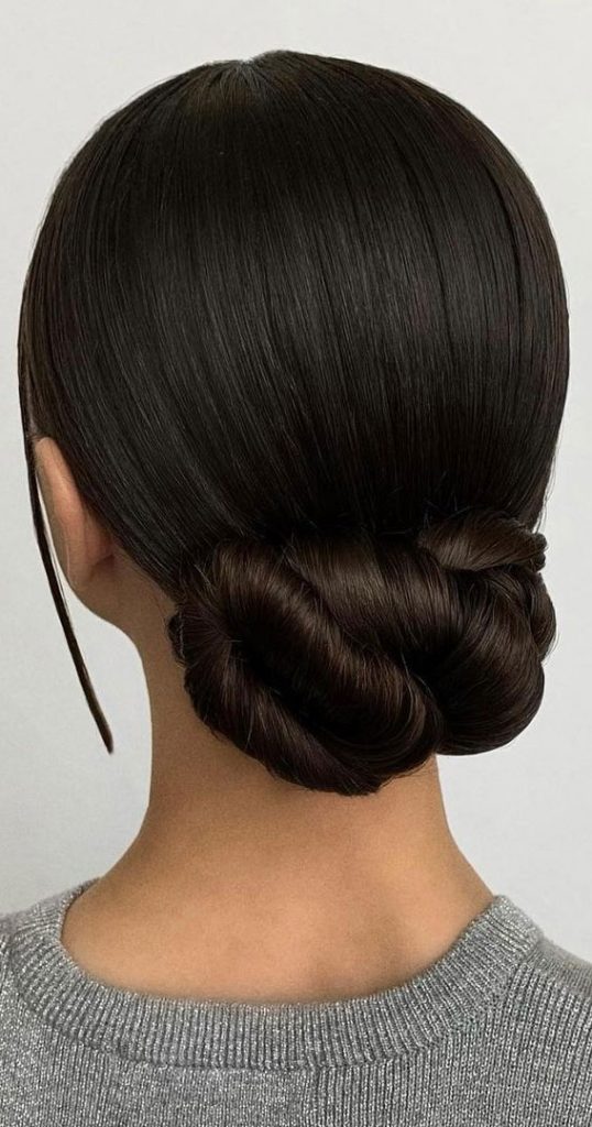 70 Latest Updo Hairstyles For Your Trendy Looks In 2021 Sleek Twisted Low Bun 3812