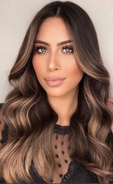 These Are The Best Hair Colour Trends in 2021 : Glam dark hair with ...