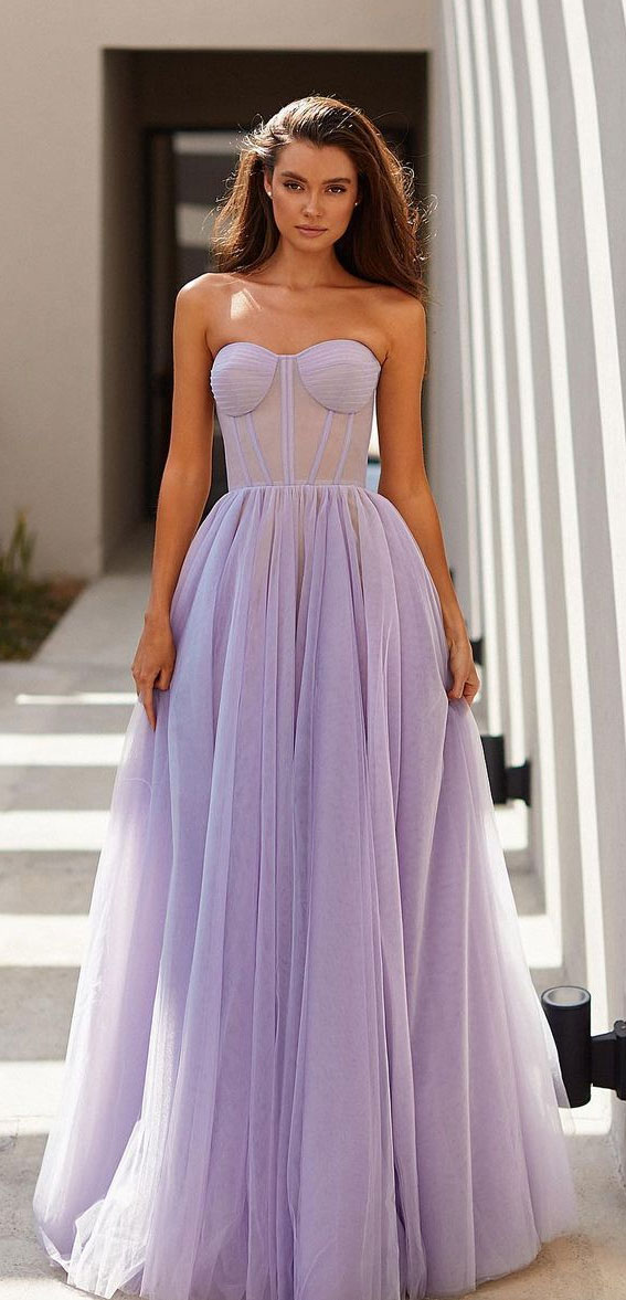 Strapless corset prom outlet dress