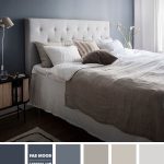 Denim Blue and Rust Colour Scheme For Retro Bedroom