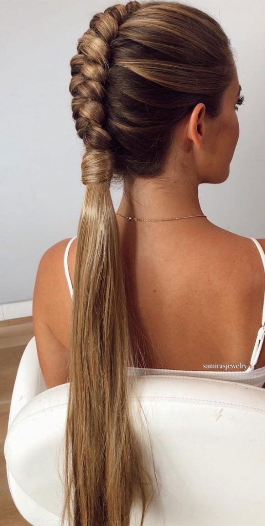 Cute braided hairstyles to rock this season : Sleek & Simple infinity ...