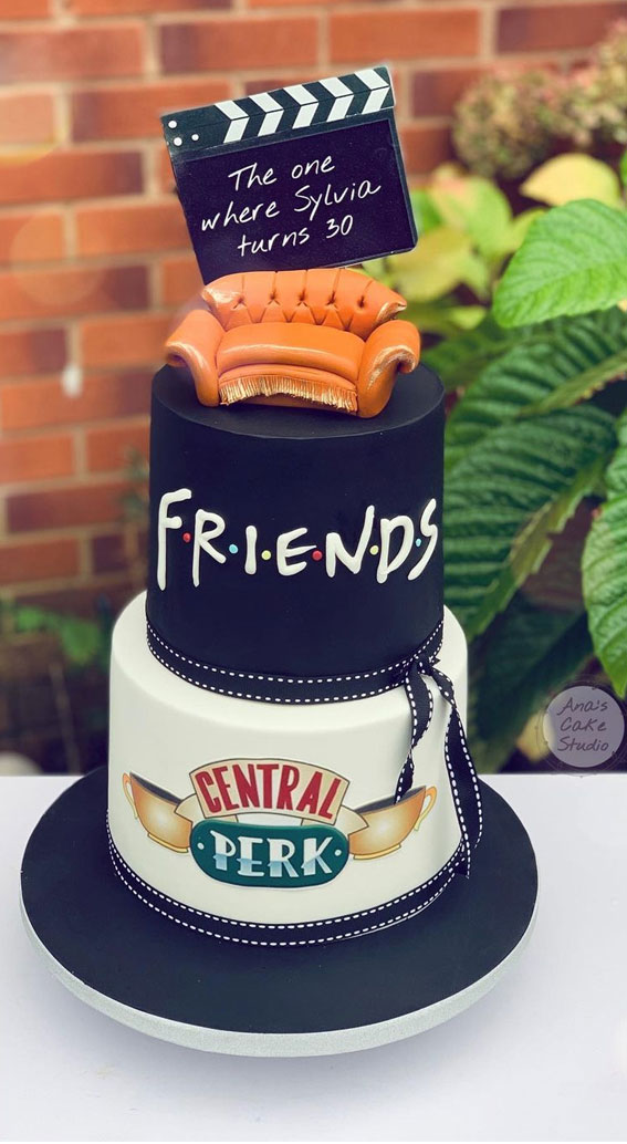 Pretty cake decorating designs we’ve bookmarked : Friends birthday cake