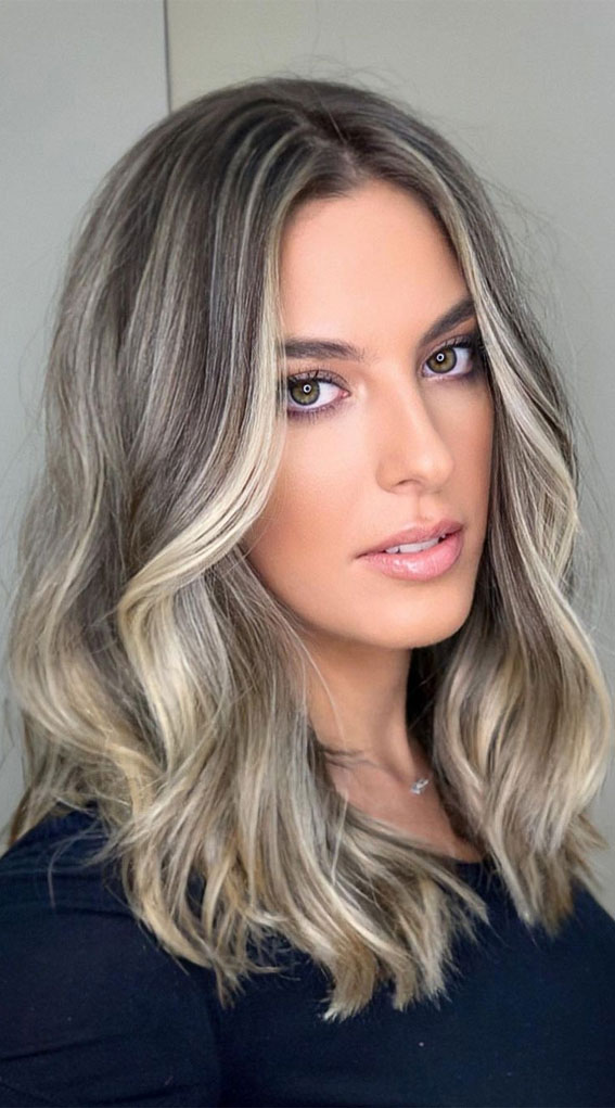 43 Gorgeous Hair Colour Ideas With Blonde : Cool Blonde Lob Beauty