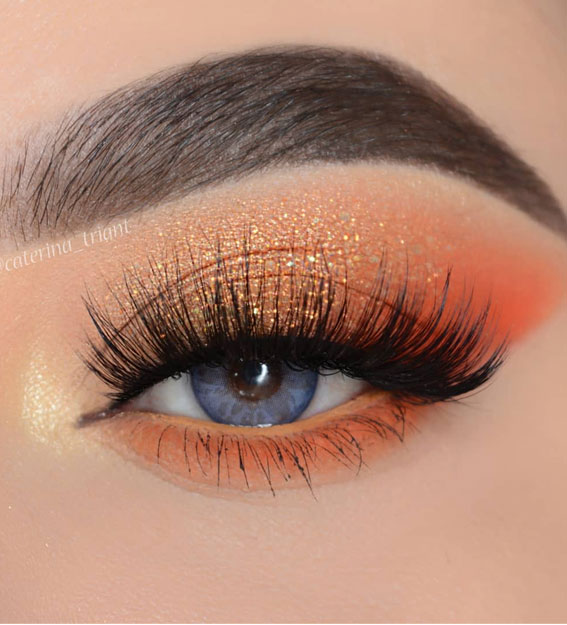 Peachy deals eyeshadow look