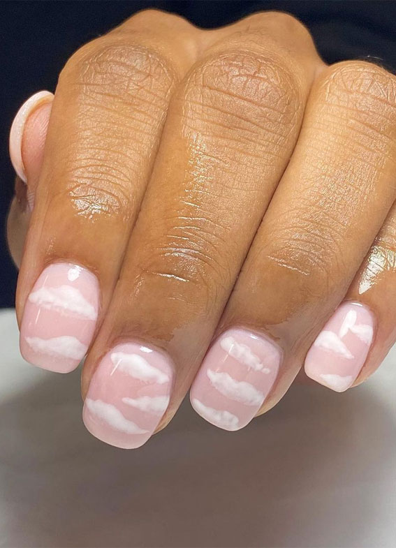 Cute Spring Nails That Will Never Go Out Of Style : Trendy cloud pink nails