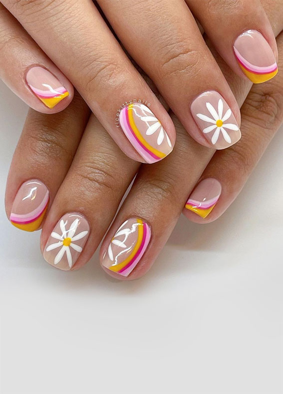 Summer Nail Designs You’ll Probably Want To Wear : Pretty & Cheerful summer nails
