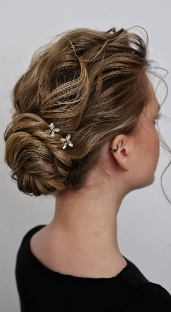 70 Latest Updo Hairstyles for Your Trendy Looks in 2021 : Tucked & Twisted Low Bun