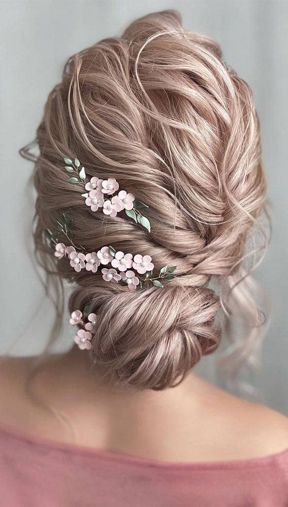 romantic updo for curly hair, updo hairstyles, easy updo hairstyles, updo hairstyles 2021, wedding updo hairstyles 2021, prom updo hairstyle,  updo hairstyles for wedding, updo hairstylesbraids, messy updo, updos for medium hair, bridal low bun