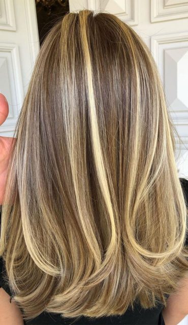 63 Charming hair colour ideas & hairstyles : Beautiful contrast blonde ...