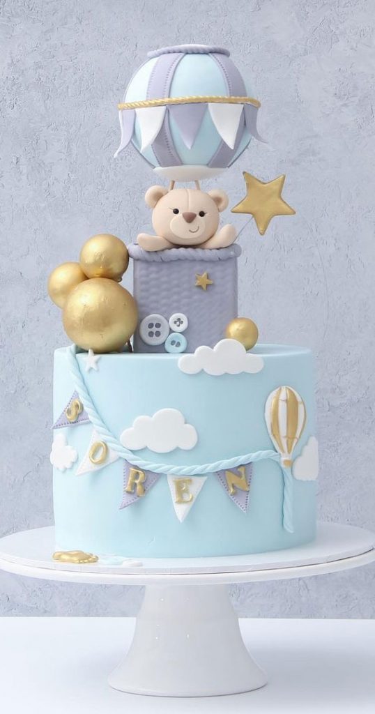 Cute Hot Air Balloon Cake Designs : Lets fly away with the cute teddy