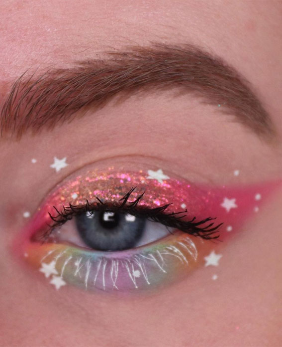 Latest Eye Makeup Trends You Should Try In 2021 : Colourful, Shimmery & Stars