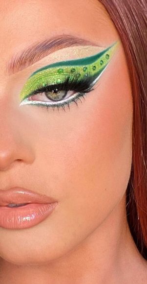 Creative Eye Makeup Art Ideas You Should Try Neon Green Eye Makeup Art