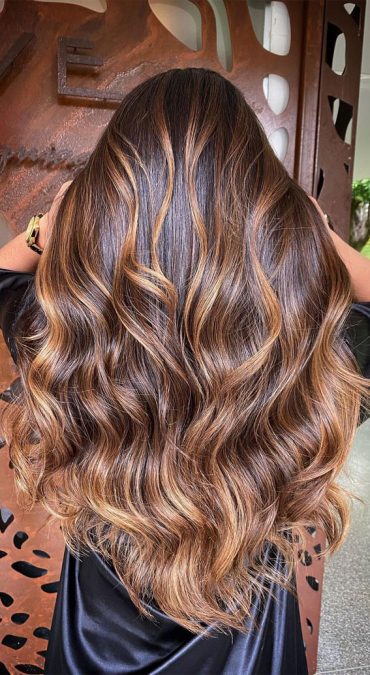 63 Charming hair colour ideas & hairstyles : Copper and Dark Brown Hair