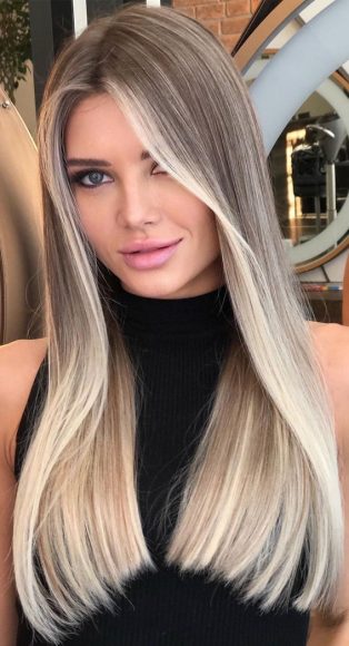 63 Charming hair colour ideas & hairstyles : Balayage cool blonde ...