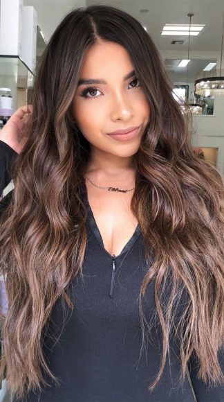 Cute summer hair color ideas 2021 : Bright Brownie Tones