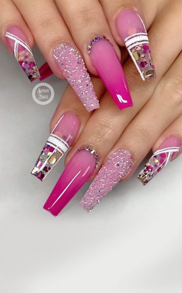 Gorgeous Nail Designs To Celebrate The Season Pink Coffin Summer Nails