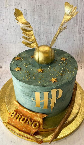 Harry Potter Cake Design Ideas : Harry Potter Green Cake