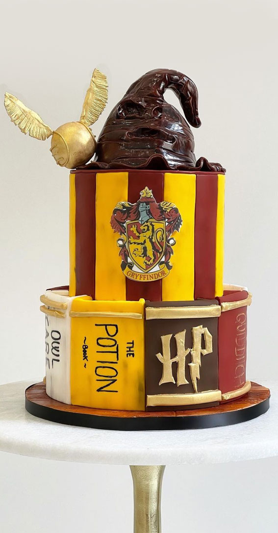 Harry Potter Cake Design Ideas : Sorting Hat & The Golden Snitch