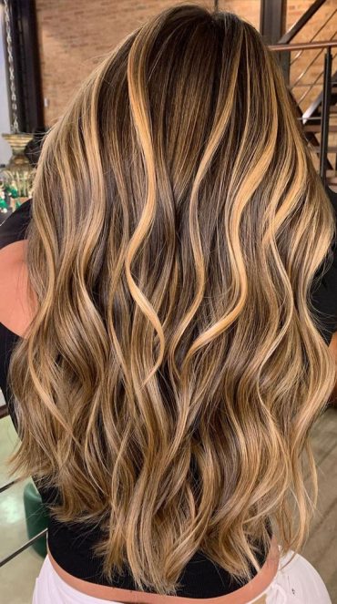 Cute Summer Hair Color Ideas 2021 : Brown Hair with Hazelnut accent