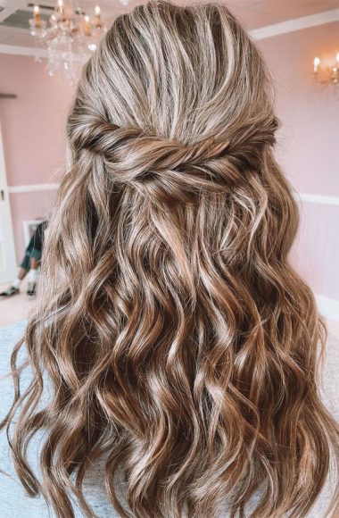 Half Up Half Down Hairstyles For Any Occasion : Pretty, Twist, Braid ...