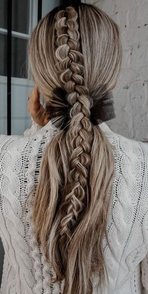 24+ Braid Hairstyles That Really Jazz Up Your Hair : Cute braid to pony