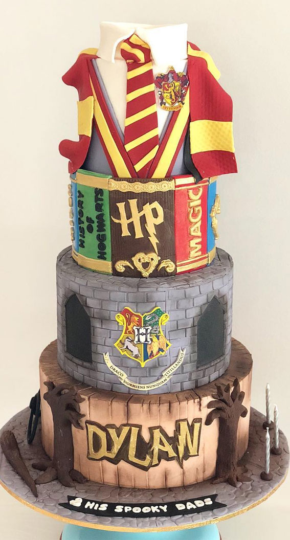 30+ Cute Harry Potter Cake Designs : Hogwarts Harry Potter Birthday Cake