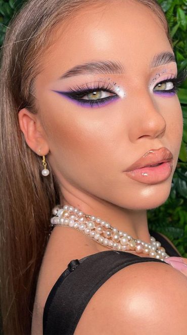 35 Cool Makeup Looks Thatll Blow Your Mind Purple Eyeshadow 