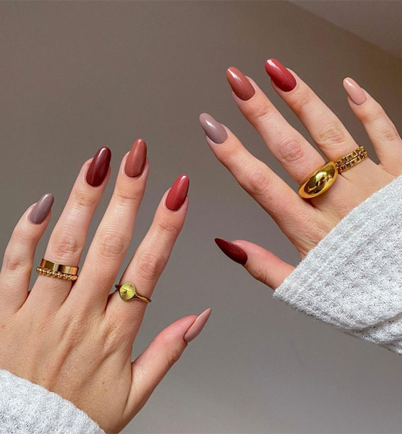 Cute Fall Nail Trends To Inspire You Shades Of Autumn Color Nails