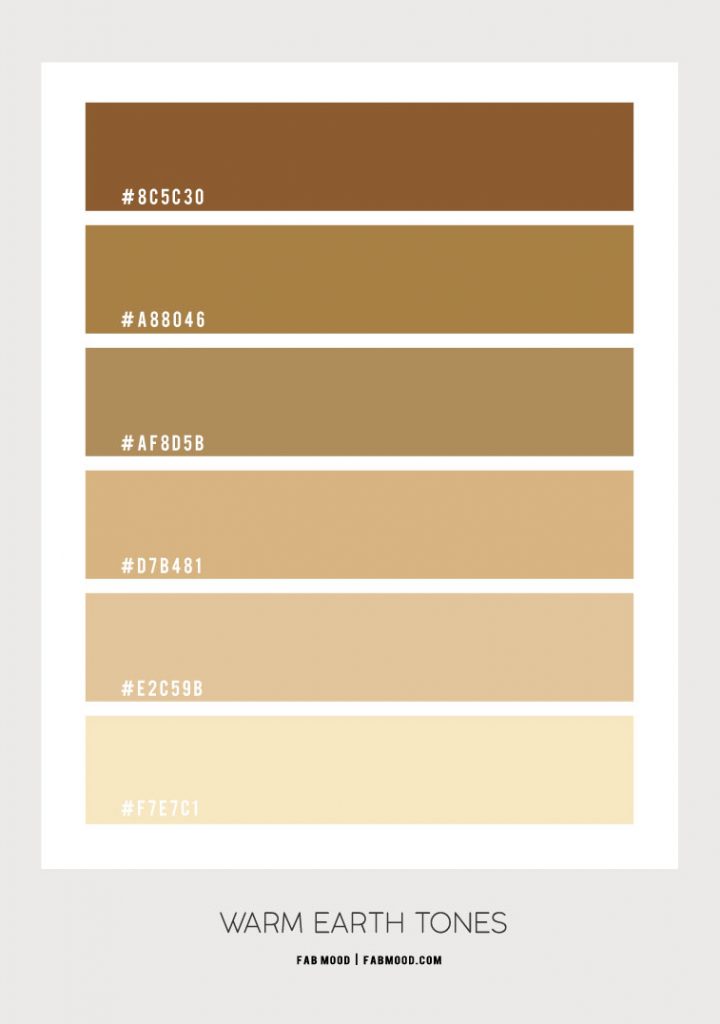 Beige Warm Earth Tone Colour Scheme | Beige and Sand Colour Combos