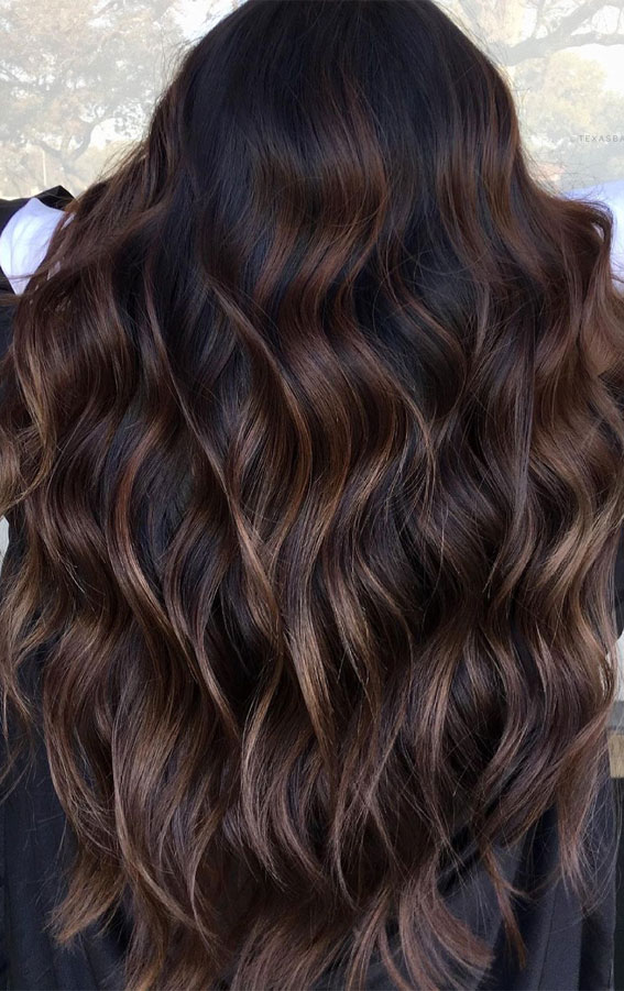 25 Dark Chocolate Brown Hair Ideas : Dark Chocolate Brown with Milky Chocolate Brown