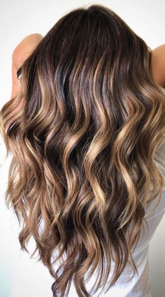 40 Pretty Hair Styles with Highlights and Lowlights : Milk Chocolate ...