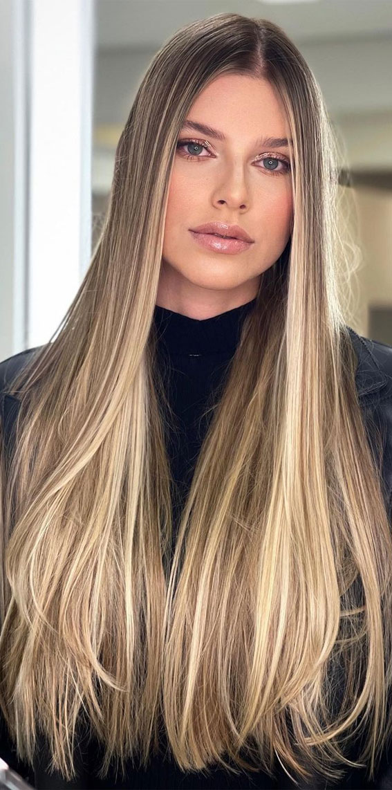Amazon.com : QD-Tizer Blonde Hair Highlights Blonde Brown Lace Front Wig  Long Straight Hair Wigs Heat Resistant Fiber Hair Glueless Synthetic Lace  Front Wigs for Fashion Women : Beauty & Personal Care