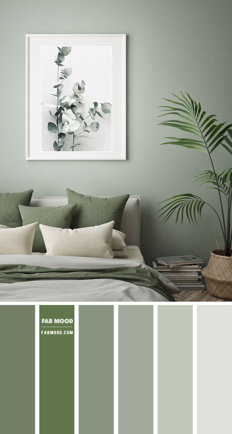 14 Beautiful Bedroom Colour Schemes : Sage Green Colour Scheme